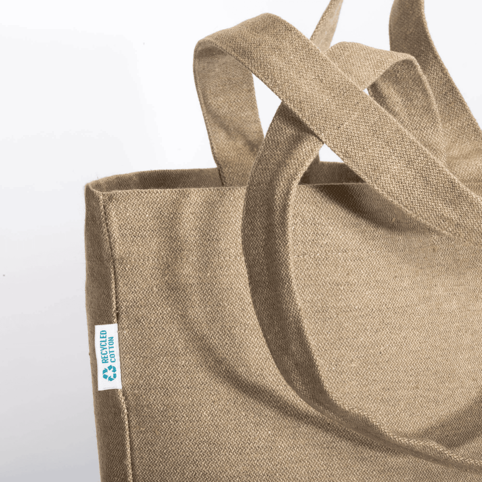 Bomull Shopper Med Dubbla Handtag 280 g/m2 naturlig