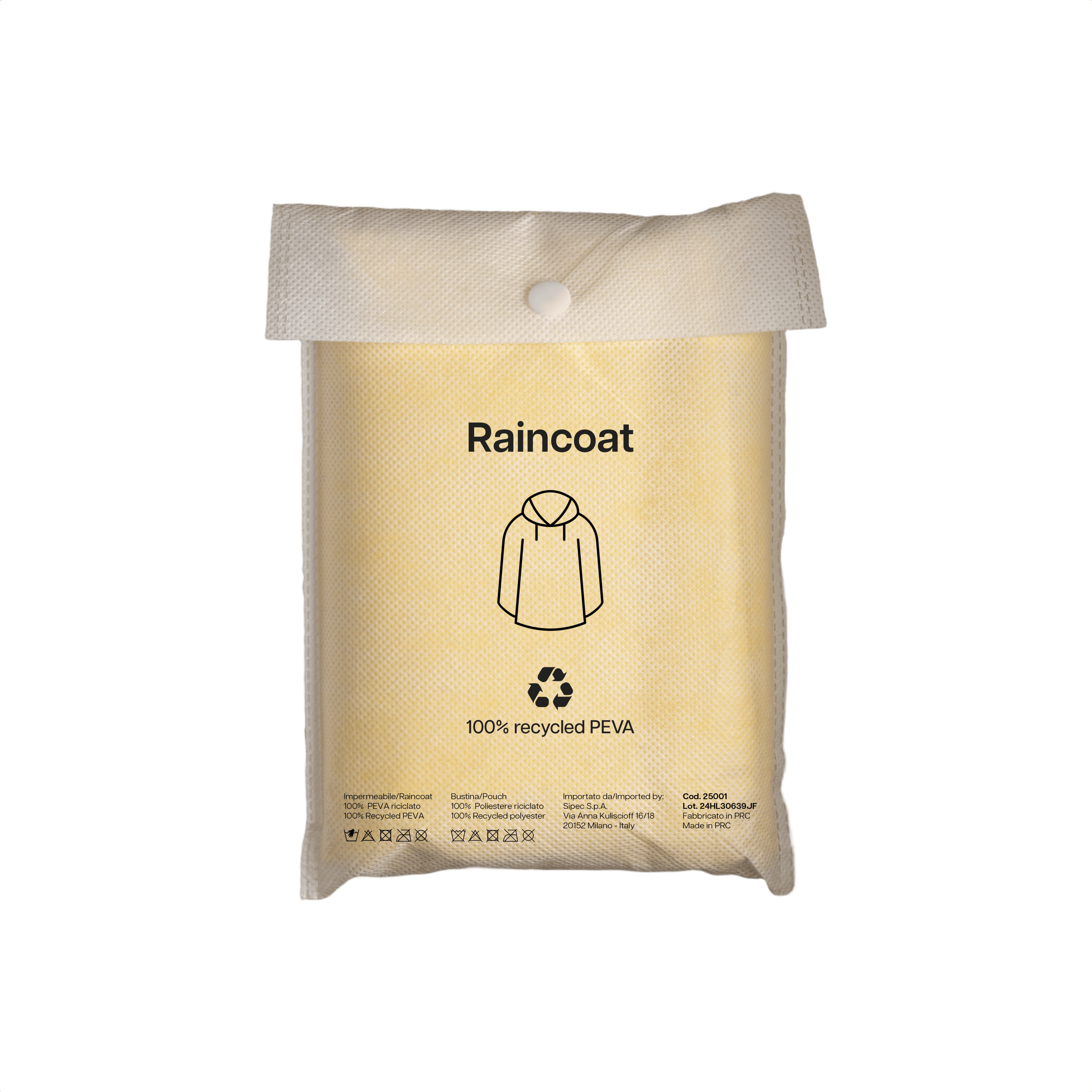 Waterproof Poncho yellow