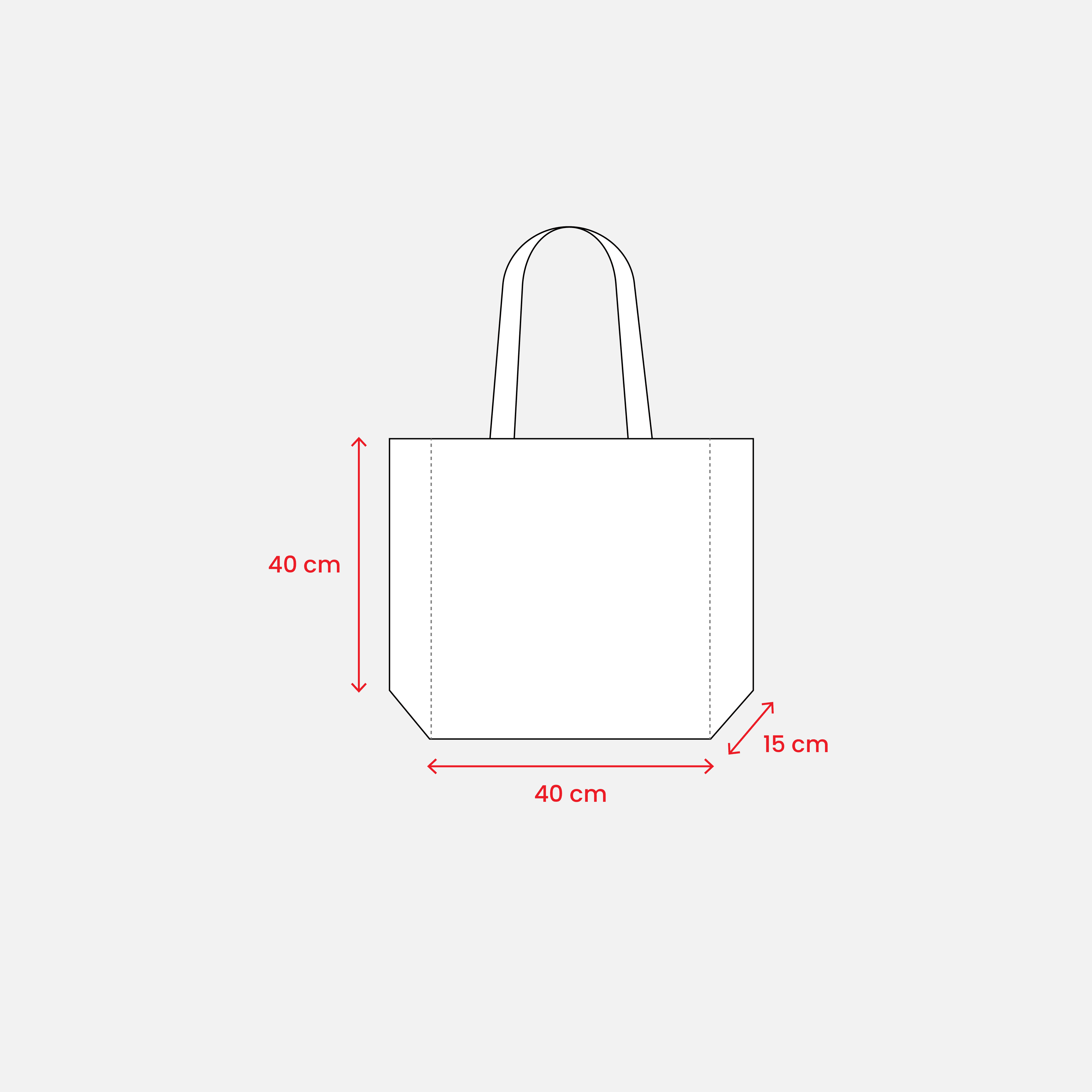 Maxi Shopper Tasche Mit Bunten Griffen 280 G/M2 natürlich
