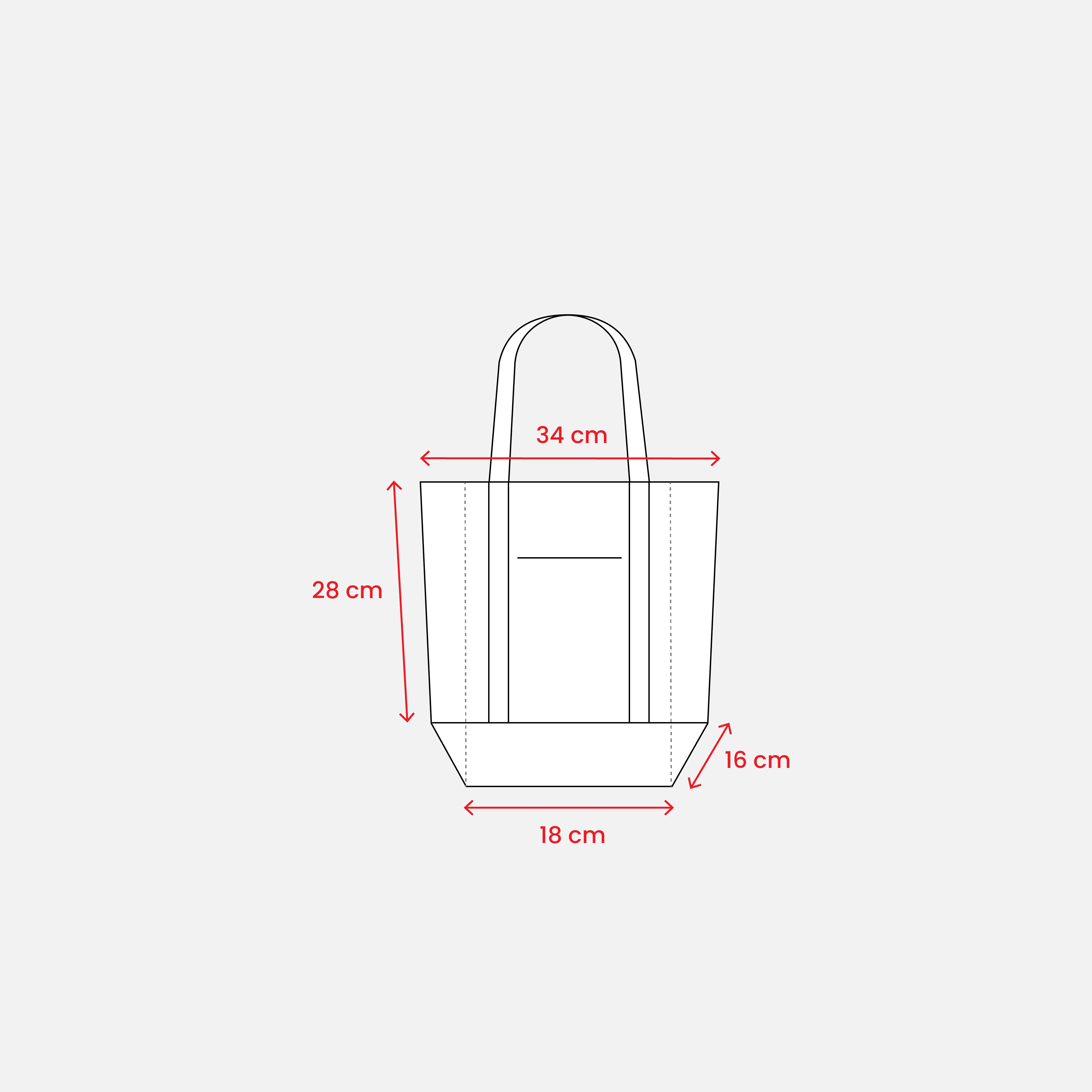 Mini Shopper Tasche 340g/m2 blau