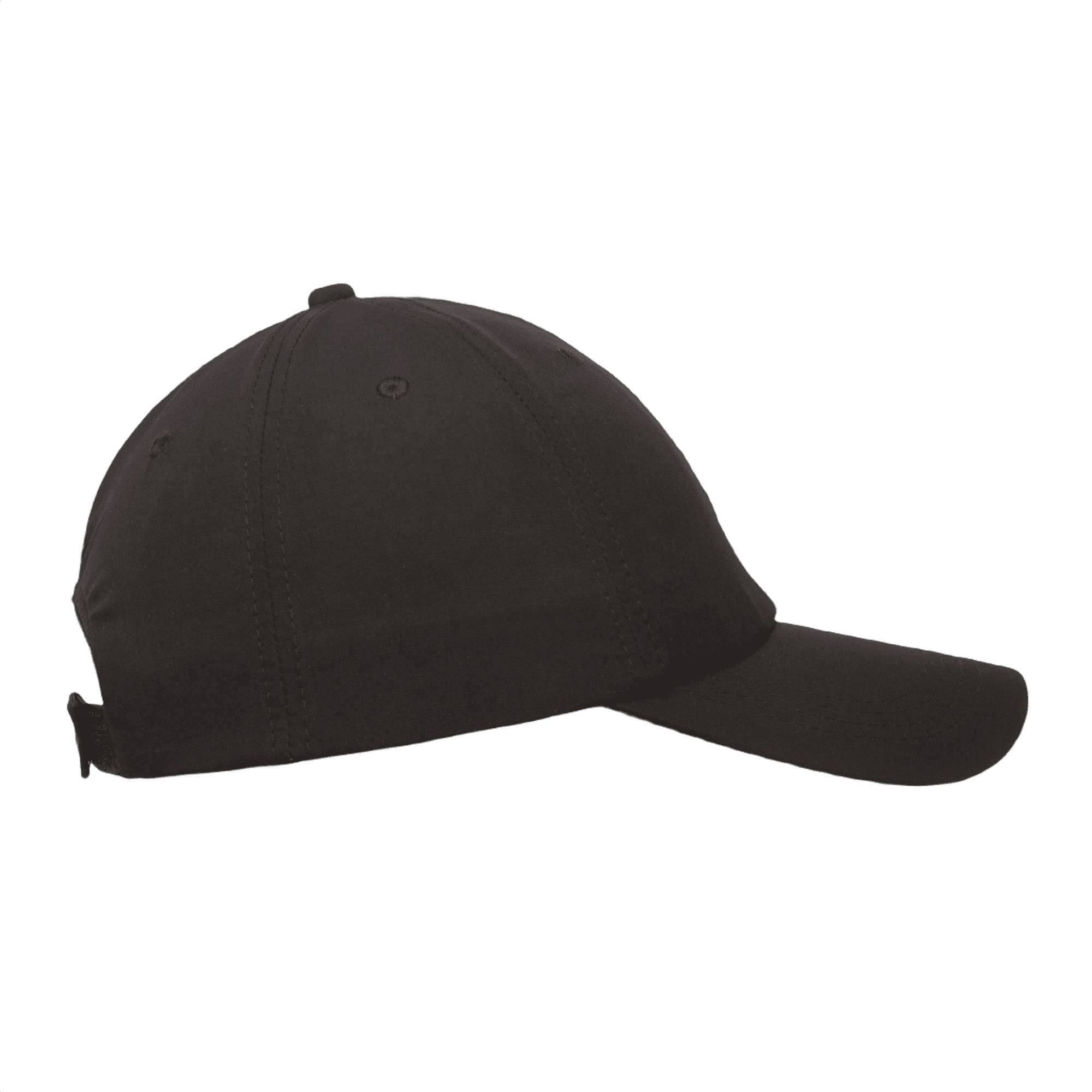 Polyamidi Spandex Baseball-lippis 6 Paneelia musta