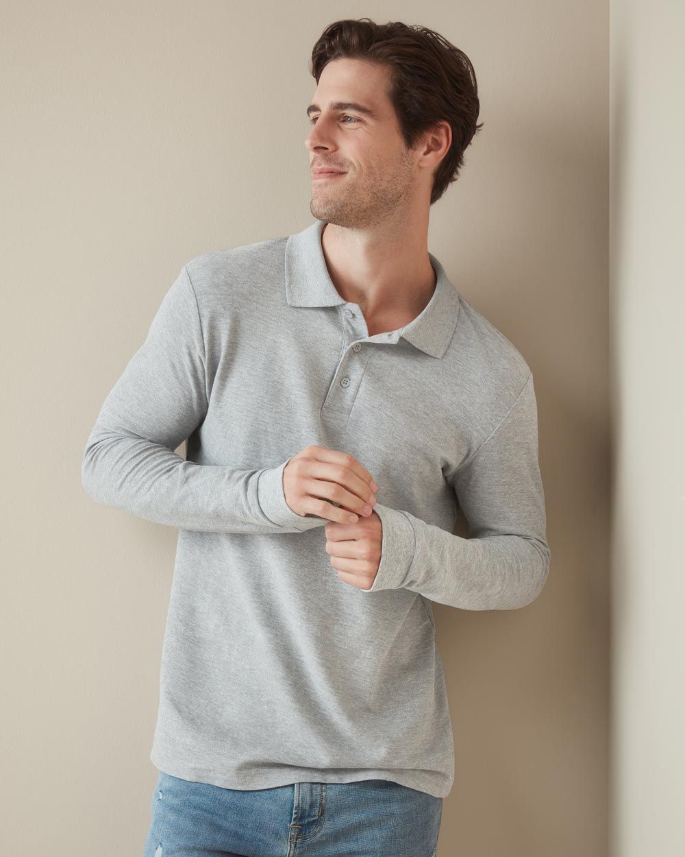 Stedman Classic Polo Långärmad Herr
