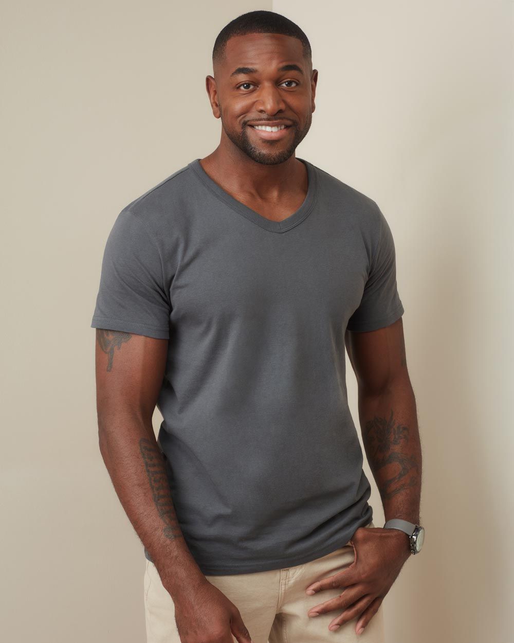 Stedman Ben V-Ringad T-shirt Herr