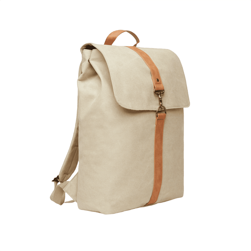 VINGA Bosler Canvas Backpack beige