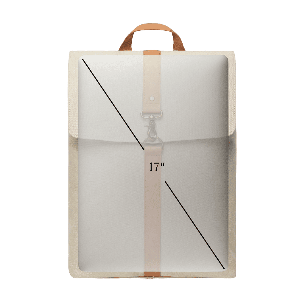 VINGA Bosler Canvas Backpack beige