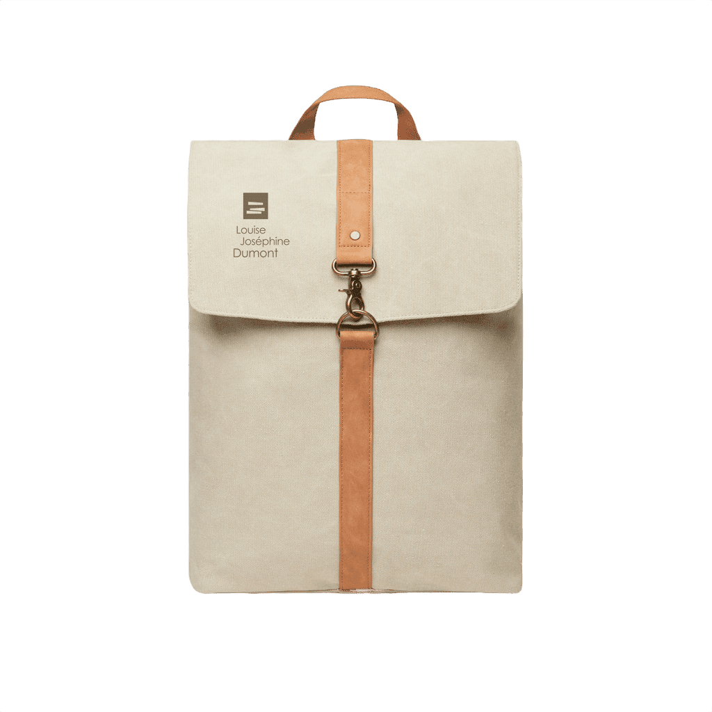 VINGA Bosler Canvas Backpack beige