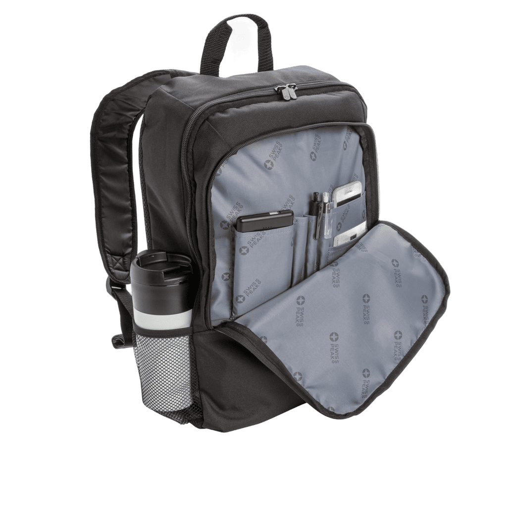 Swiss Peak Affärslaptopryggsäck 17" svart