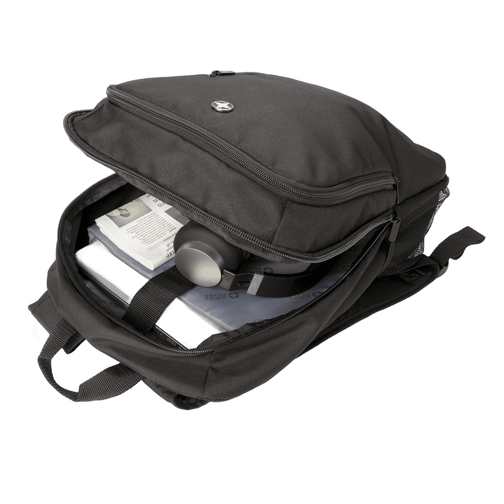 Swiss Peak Affärslaptopryggsäck 17" svart